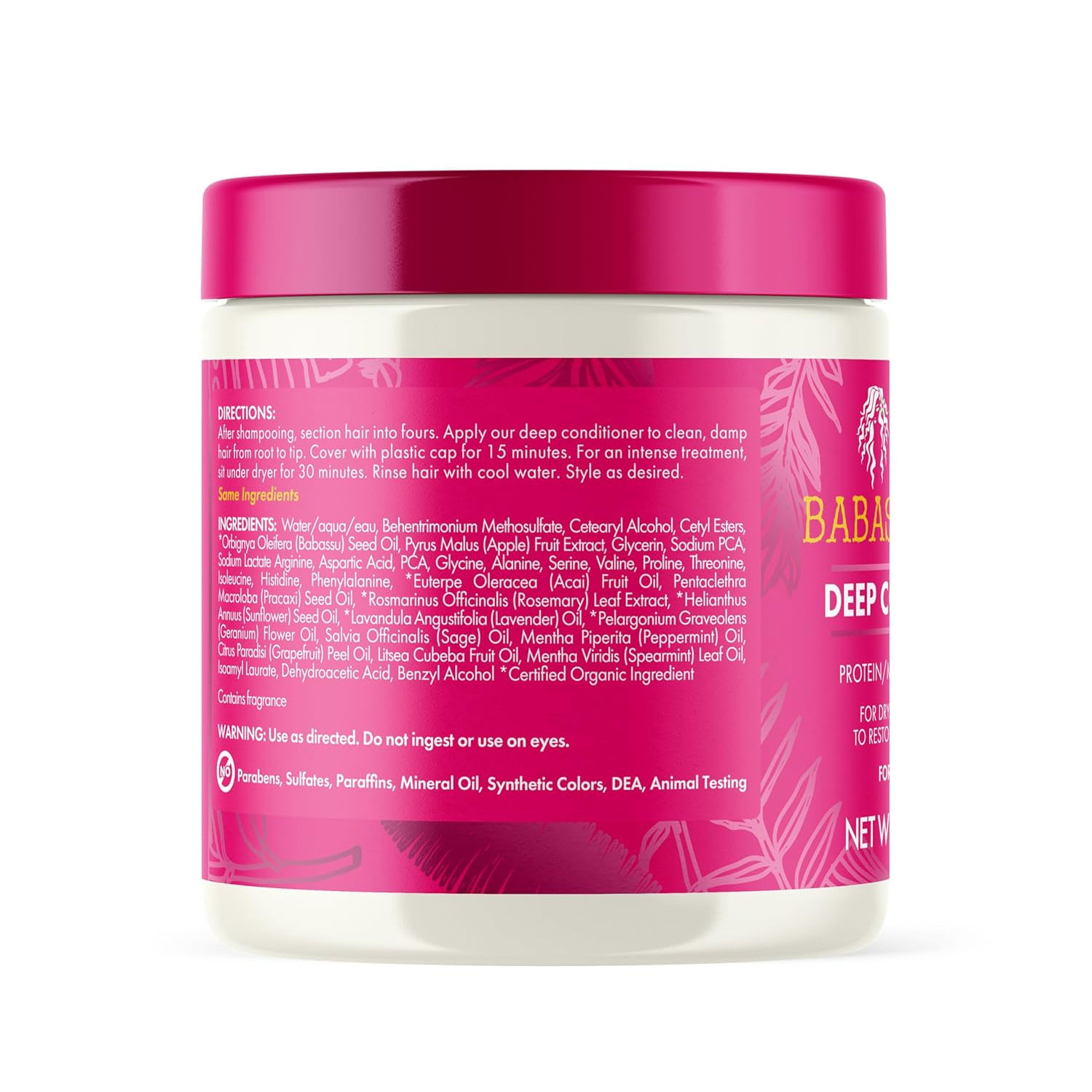 Mascarilla Mielle Babassu and Mint Deep Conditioner